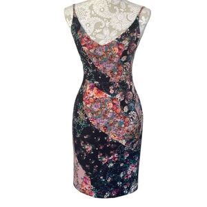 Anthropologie Black Halo Petite Esmie Floral Patch‎ Canna Knee Length Dress 2P